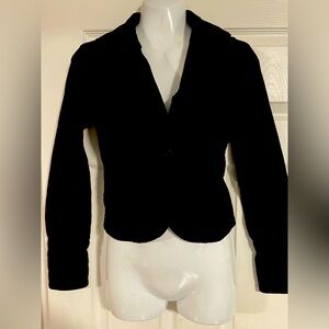 Black velvet blazer by Urban Behaviour size S